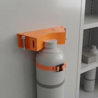 Gas Cylinder Strap Bracket Cylinder Anti-Tip Holder Secure Hold Tank Holder Bracket for  , Research Facility, Hospital