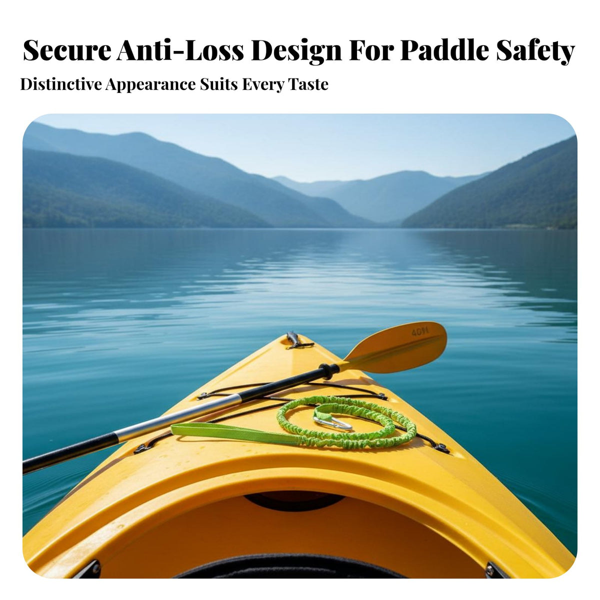 Kayak Paddle Leash Anti-Misplacement Coiled Paddle Tether Boat Oar Safety Rope Retractable Watersports Accessory Strong
