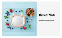 Non-Electric Fried Yogurt Pan Fun Family Activity DIY Slushie Crafting Tool Plate Chilled Yogurt Plate Quick Freezing