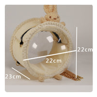 Small Creature Travel Carrier Ventilated Transparent Pet Carrier Vented Design