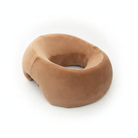 Contoured Prone Massage Pillow Soft Textile Cover Donut Face Cradle Pillow