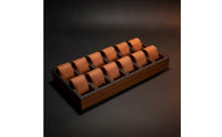 Watch Tray with Suede Inserts Rectangular Watch Display Tray Open-Top for Vanity Tables, Counters