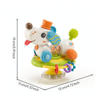 Suction Cup Toy Rotating High Chair Toy Developmental Compact for Babies, Tabletop, Travel