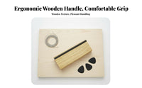 Maple Wood Block 45 and 90 Degree Fret File High Carbon Steel Guitar Fret Beveling File Long-Lasting for Luthiers, Musicians, Workshop