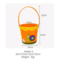 Easter Candy Basket With Handle Easter Egg Search Basket Festive Decoration Small Cute Easter Egg Bag for Children, Boys and Girls, Teachers