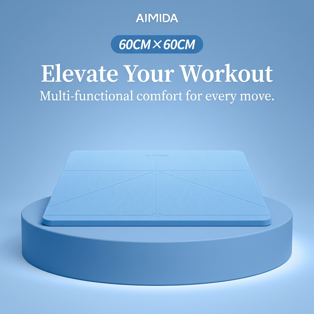 Non Slip Exercise Mat for Home Gym, Workout Mat for Home Fitness Workout, Thick Exercise Mat for Home, Pilates Mat for Home, Portable Fitness Pad
