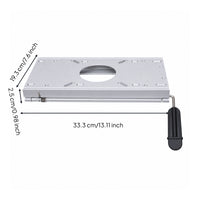 Seat Pedestal with Hand Crank Heavy Duty Boat Seat Pedestal with Base Plate Easy to Install