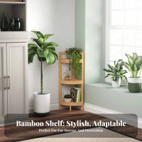 Three-Tier Triangular Stand Freestanding Three-Tier Triangular Storage areaSaving Storage Rack for Residents, Students, Living Room, Corner Areas