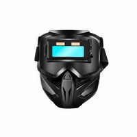 Heat-Insulating Auto Darkening Metalworking Mask Breathable Auto Darkening Metalworking Helmet /IR Protection Full Face Welder Mask Large View for Welders