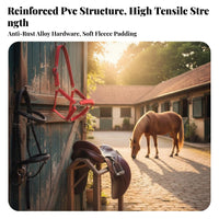 Horse Halter Easy to Clean Hardware Equestrian Equipment for Barn Managers, Grooming