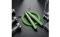 Textured Grip Steel Wire Jump Rope Fluent Rotation Ball-Bearing Jump Rope Swivel Connection for Exercise