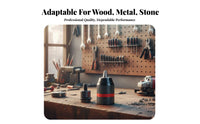 automaticLocking Angle Grinder to 3-Jaw Chuck Adapter High-Strength Drill Converter 1.5-10mm Clamping Range Power Tool Accessory long-durableing for DIY hobbyists, Professionals, Drilling, Home upgrading, Metalworking, Woodworking