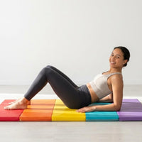 Folding Gymnastics Mat Wear-Resistant Foldable Dance Mat Exercise Equipment for Gym