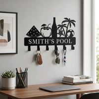 Metal Coat Hooks, 4 Wall Hooks in Matte Watermelon, Wall-Mounted Clothes Hooks for Guest Room & Family