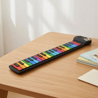 Rolling Piano Keyboard Silicone 37-Key Keyboard Lightweight Rolling Piano for Travel