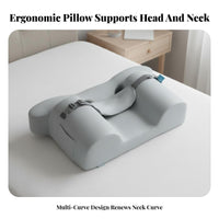 Natural Latex Anti Side Sleeping Pillow Ear Hole Design Cervical Neck Pillow Breathable & Cooling for Back Sleepers, Women, Bedroom, at Home