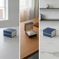 Watch Box with Cushion Faux Leather Single Watch Box Storage Rigid Compact for Retail Display