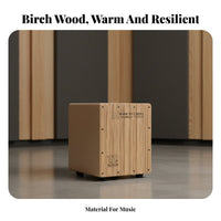 Equine Stripe Box Drum Perfect Gift Percussion Instrument Internal Snare Wires Box Drum for Children, Kids, Musical Gatherings