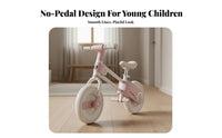 Lightweight Design Balance Bike Shock-Absorbing EVA Tires Kids Balance Bike Adjustable Seat & Handlebars Kids Walking Bike Non-Slip Grips for Beginners, Preschoolers, Outdoor, Indoor, Playground, Backyard