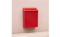 Wall Mount Mailbox Compact Mailbox with Slanted Cover Weather Resistant Wall-Attached Letterbox for Porch