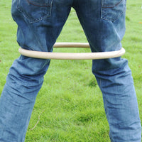 Wing Chun Leg Hoop Portable Wooden Wing Chun Circle Smooth Polished Surface Fighting Arts Thigh Hoop for Outdoor