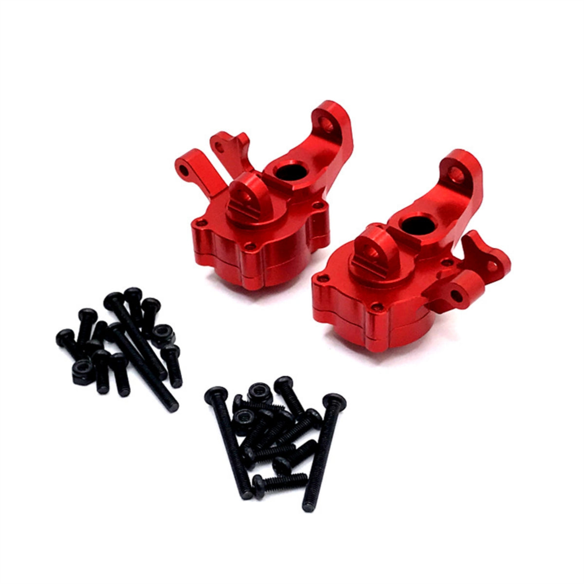 2 Pieces 1/10 front steering cup CNC-Machined with Screws Hardware for Trail Rig