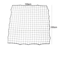 Black Soccer Rebound Net Woven Grid Replacement Rebound Net Rope-Edged Sports Gear Reinforced Edging