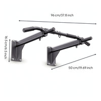 Wall-Mounted Pull-up Bar Indoor Pull-up Bar with Padded Grips Steel Exercise Equipment for Adults