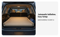 Portable SUV Trunk Mattress Easy to Inflate Inflatable Car Bed Non-Slip Bottom Car Back Seat Air Bed Comfortable for Road Trippers, Travelers, Families, Long Drives, Camping, Outdoor