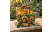 Fairytale DIY Miniature Dollhouse Kit Detailed DIY Miniature House Kit Multi-Level 3D for Crafters, Tabletop Display