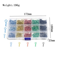 RC Body Pin Organizer R-Shaped RC Car Clip Organizer Clear with Dividers for Workbench, Garage Storage