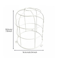 Wire Bulb Cage Easy Installation Industrial Bulb Protector Vintage Design Industrial Light Cage for Garage, Basement