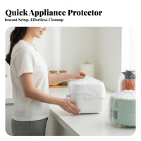 Appliance Cover Dustproof Kitchen Appliance Dust Protector Thickened Material Dust Cover with Elastic for Renters, Storage, Moving