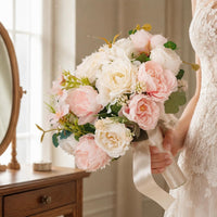 Bridal Photo Prop Floral Arrangement Reusable Occasion Accessory Satin Ribbon