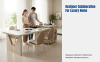 Kitchen Island Table Set with Induction Cooker, Luxury Sintered Stone, Dining Table & Chairs, Home, Apartment, Villa