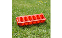Connectable Chicken Feed Trough PVC Plastic Duck Feeder Tray Long-Lasting Goose Feed Trough Non