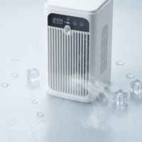Spray Humidification Humidifying Fan Safety Lock Function Desktop Cooling Fan Smart Timer Digital Display for Tabletop