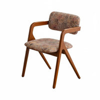 Upholstered Wood Armchair With Armrests Upholstered Wooden Chair 20th-century classicperiod Modern Design Accent Seat for Families, Dining Room, Home Office, Bedroom