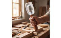 Non-Marring Woodworking Mallet Polycarbonate Joinery Mallet Tapered Tool Ergonomic for Woodworkers