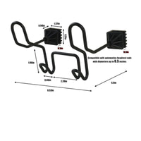 Stainless Steel Double Hook Car Hanger Multifunction Car Seat Hook Organizer Space Saving Headrest Coat Hanger Easy to Install for Travel