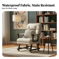 Two-PurposeUse Transformable resting Lounger Space-Saving Reclining Seat Extendable Footrest Computer Chair Ergonomic Design for telecommuting Workers, Students, gaming enthusiasts, Dorm Room, Study