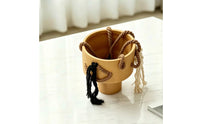 Decorative Flower Vase Pedestal Vase Gift Rope Trim