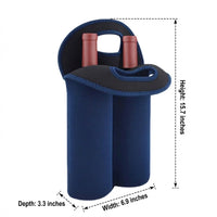 Gift Bag for Beverage Bottles with Travel Bag Style, Synthetic Rubber Thermal Bag for Picnics, Pack of Insulated Lunch Bags for Women