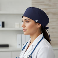 Cotton Cap Lightweight Cap with Tie Strings Sweat-Absorbing