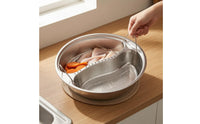 Stainless Steel Divided Steamers Tray Heat Resistant Perforated Steaming Basket Dishwasher Stainless Steel Steamer Plate