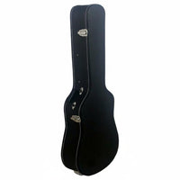 Guitar Case Convex Top Hard cover Guitar Case Zippered Lock Latch Musical Instrument Storage for Travel