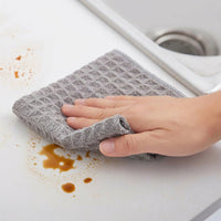 Low-Lint Microfibre Cloth and Cleaning Cloths, Pack of 3 Microfiber Pieces, Absorbent Streak Glass and Multi-Surface Kitchen Towels