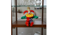 Handmade Soft Leg Clown Ornament Gift Ceramic Clown Figurine Handmade Home Decor Collectible