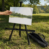 Portable Telescopic Metal Easel Tripod for Display and Outdoor Sketching
