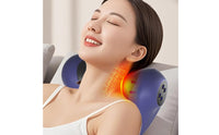 Neck Massage Pillow with Heat Heated Neck Pillow Vibrating for Home, Office, Travel